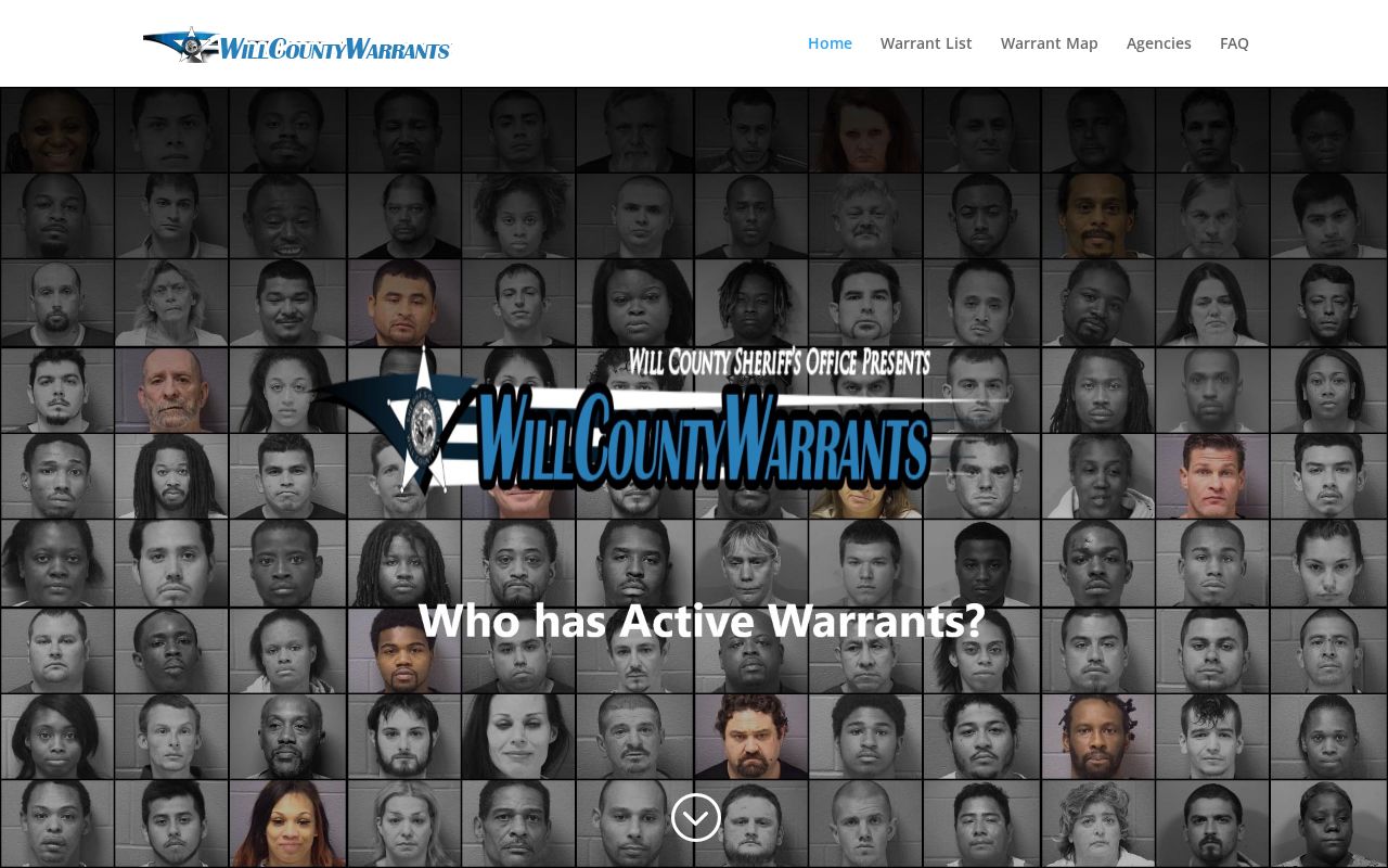 Will County most wanted active warrant list and map